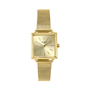 Regal horloge met een goudkleurige kast en band (1053435)