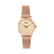 Regal horloge met een rosekleurige kast en band (1053441)