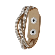 Bijoux armband vlecht taupe (1054271)