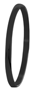 Bangle-Armreif aus Edelstahl, schwarz beschichtet, 5 mm (1057557)