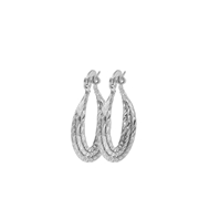 Zilverkleurige bijoux ooringen (1057774)