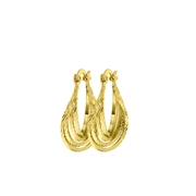 Goudkleurige bijoux oorringen (1057777)
