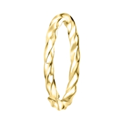 Goldfarbener Byoux Ring, Kordeloptik (1055301)