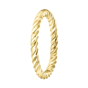 Goldfarbener Byoux Ring, Kordeloptik (1055305)