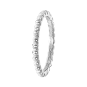 Zilverkleurige byoux ring bolletjes (1055306)
