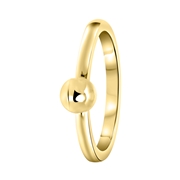 Goudkleurige bijoux ring balletje (1055311)