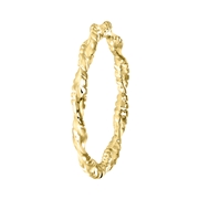 Goudkleurige byoux ring gedraaid (1055327)