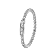 Zilveren ring bolletjes/bar met zirkonia (1055508)