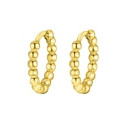 Ohrringe aus 925 Silber, vergoldet, Kugeln, 10 mm (1055513)
