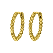 Ohrringe aus 925 Silber, vergoldet, Kugeln, 15 mm (1055515)