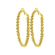 Goudkleurige bijoux oorringen (1057982)