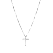 Zilveren ketting&hanger kruis (1055666)