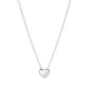 Zilveren ketting&hanger hart (1055679)