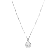 Silberkette mit rundem Sternzeichen-Anhänger (1055722)
