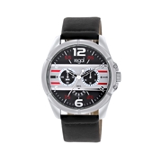 Regal HR sport Heren Horloge Zwart Kunstleer (1058560)