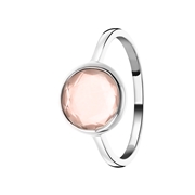 Zilveren ring Gemstone rose quartz (1058615)
