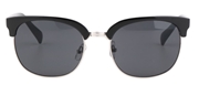 Schwarze Sonnenbrille mit silberfarbenen Akzenten (1055792)