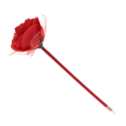 Roter Kugelschreiber mit Rose (1058810)