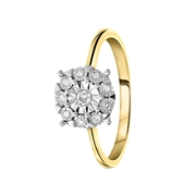 Ring aus 585 Gelbgold mit Diamant (0,10 ct) (1056201)