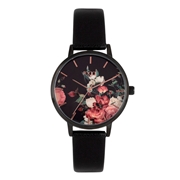 Regal Damen-Armbanduhr mit schwarzem Band (1056297)