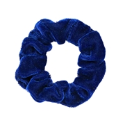 Blauwe velvet scrunchie (1056460)