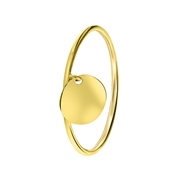 Ring, 585 Gelbgold, runder Anhänger (1056493)