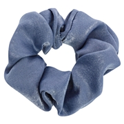 Blauwe scrunchie satijn look (1059018)
