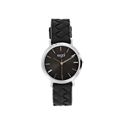 Regal horloge met een zwarte rubberen band (1056654)