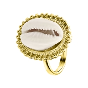 Goldfarbener Bijoux-Ring mit Muschel (1056736)