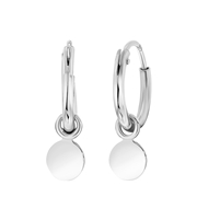 Ohrringe, 925 Silber, mit scheibenförmigem Anhänger (1059454)