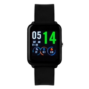 Axcent smartwatch met een zwart rubberen band (1059674)