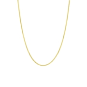 Halskette, 925 Silber, vergoldet, Gourmetglied (1059679)