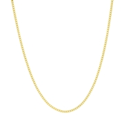 Halskette, 925 Silber, vergoldet, Gourmetglied, Mix & Match (1059913)
