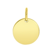 Zilveren hanger gold discMix&Match ketting/armband (1059921)
