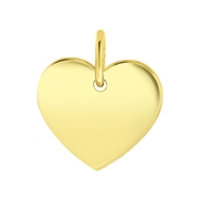 Zilveren hanger gold hart Mix&Match kettingarmband (1059923)