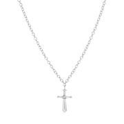 Zilveren ketting met hanger kruis (1059964)