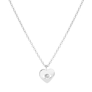 Zilveren ketting met hanger hart (1059967)