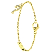 Guess stalen goldplated armband LOS ANGELES (1060380)