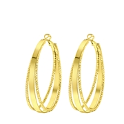 Goudkleurige bijoux oorringen (1060561)