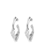 Zilverkleurige bijoux oorbellen (1060564)