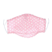 Fashion Mundmaske, rosa mit Punkten (1060622)