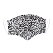 Fashion Mundmaske, grau, Leopardenmuster (1060626)