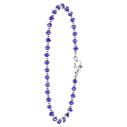 Armband, Edelstahl, mit blauen Perlen (1060737)