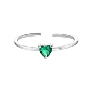 Ring, 925 Silber, Love-Month-Stone, Herz (1061657)