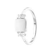 Zilveren ring vierkant zirkonia (1062121)