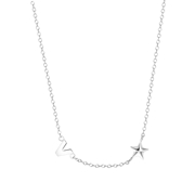 Halskette, 925 Silber, Buchstabe/Stardust (1062127)