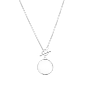 Halskette, 925 Silber, Münze/T-Bone (1062130)