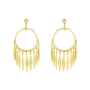 Goudkleurige bijoux oorbellen (1062268)