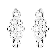 Zilverkleurige bijoux oorbellen ringen (1062300)