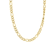 Halskette, Edelstahl, vergoldet, mit Figaro-Kettenglied (1062418)